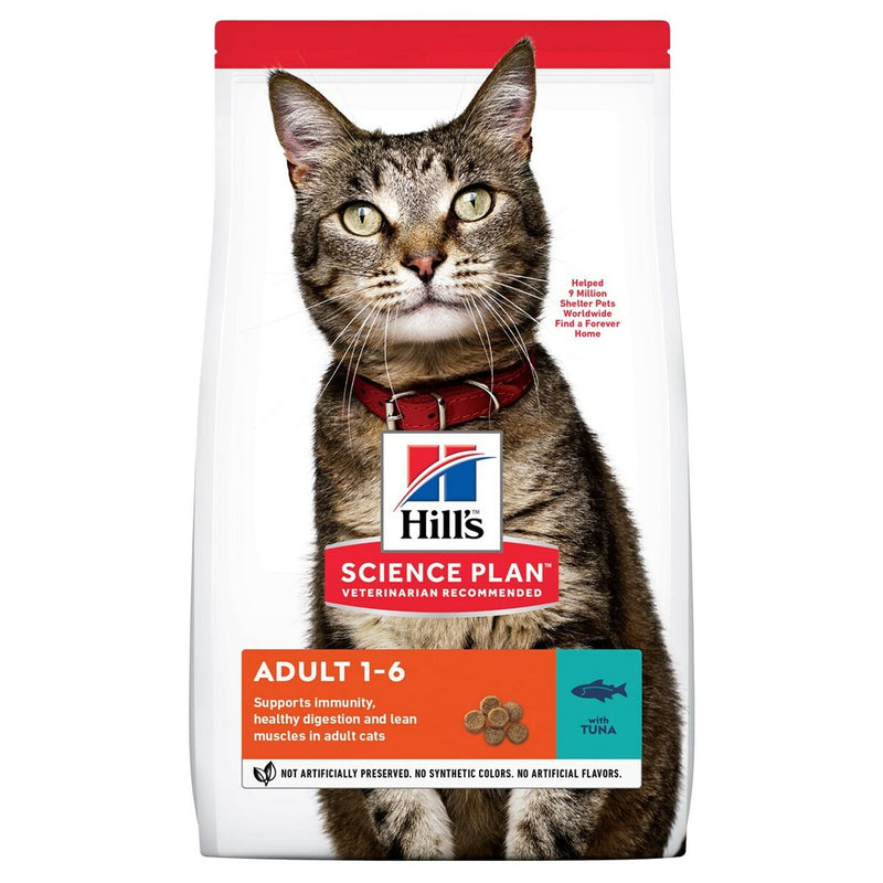 Comida para gato Hill's SP Adult Tuna Pescado 3 Kg-0