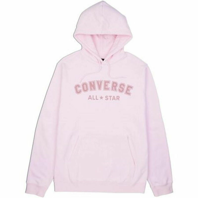 Unisex Hoodie Converse Classic Fit All Star Single Screen Pink-0