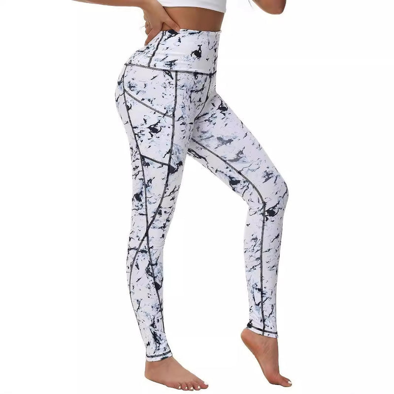 Pantalones de Yoga Suaves con Bolsillo y Costura de Moda