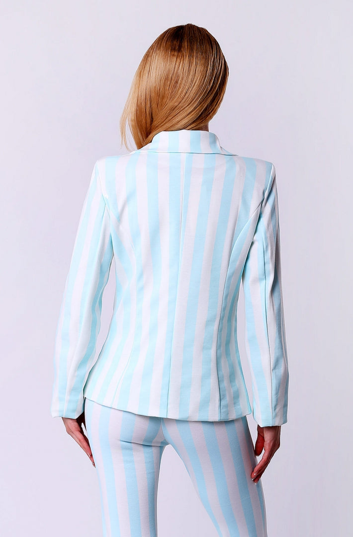 4306-2 Pastel striped jacket - blue-2