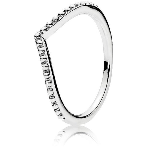 PANDORA JEWELS Mod. WISHBONE SILVER - RING - Size 52-0