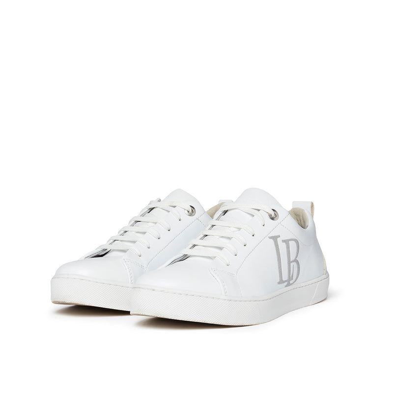 LB White Apple Leather Sneakers Men-2