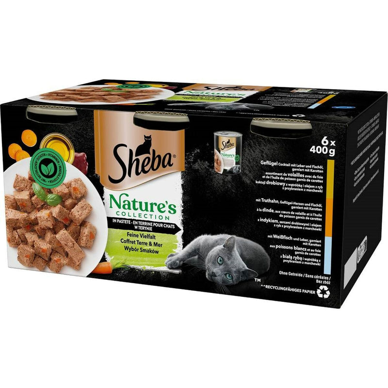 Comida para gato Sheba Kit Hígado Aves 400 g-0