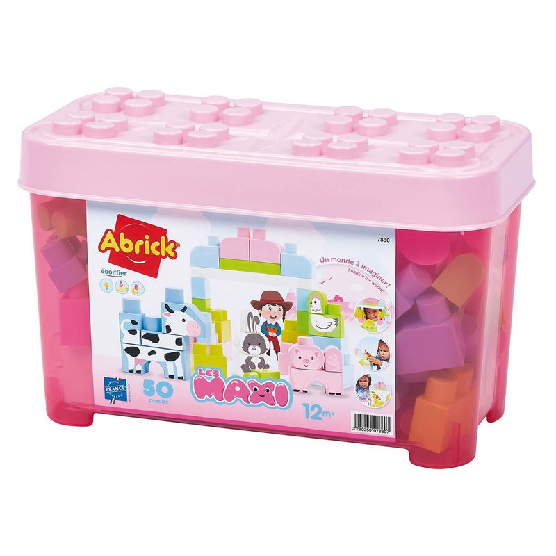 Boat with Building Blocks Ecoiffier Les Maxi 50 Pieces-2