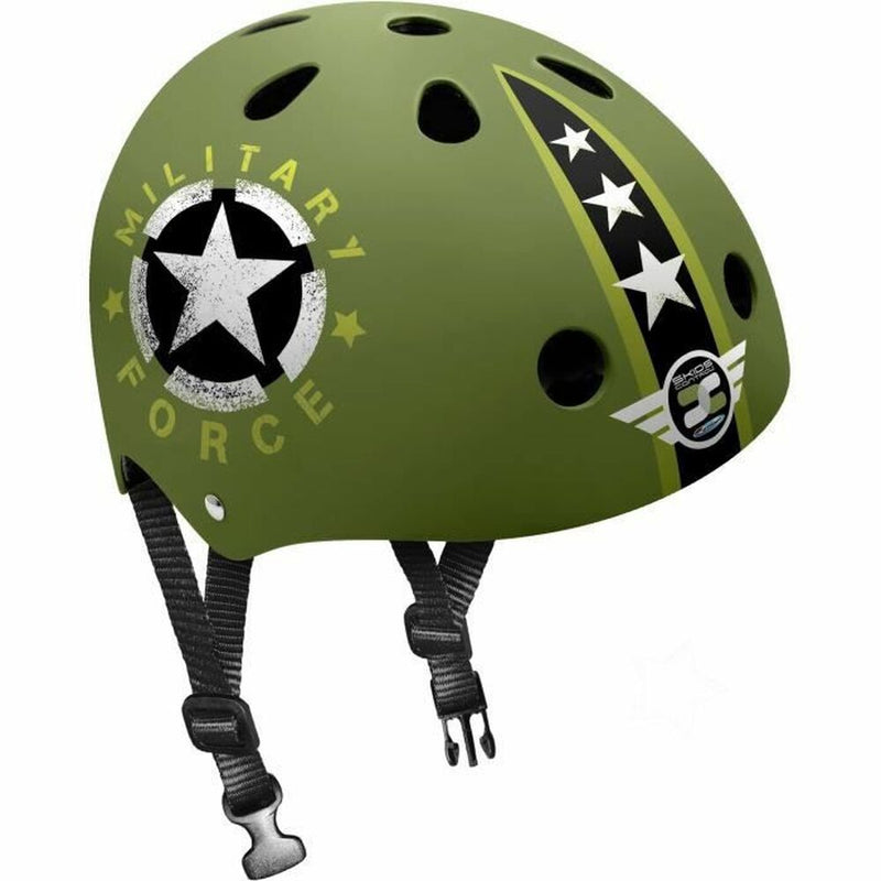 Helmet Stamp Military Star Black-0