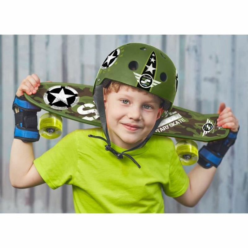 Helmet Stamp Military Star Black-2