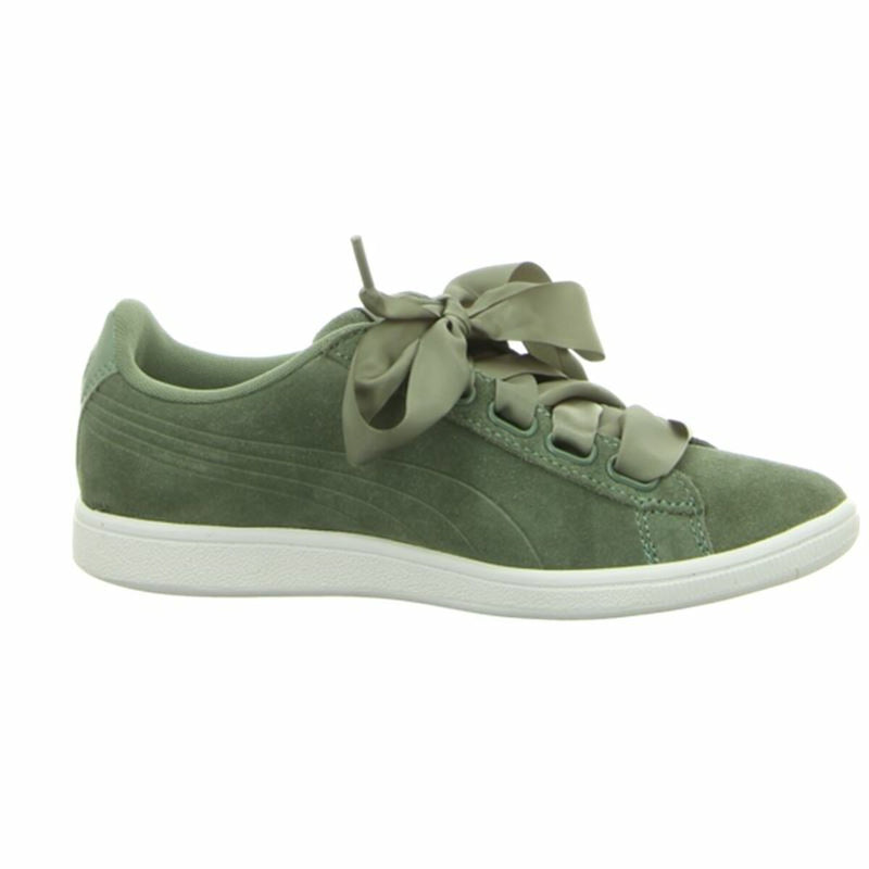 Sports Trainers for Women Puma Vikky Ribbon Sd P Olive-7