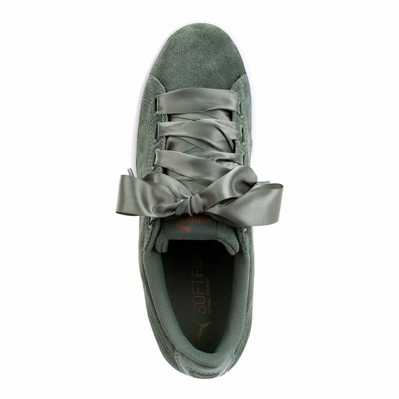 Sports Trainers for Women Puma Vikky Ribbon Sd P Olive-5