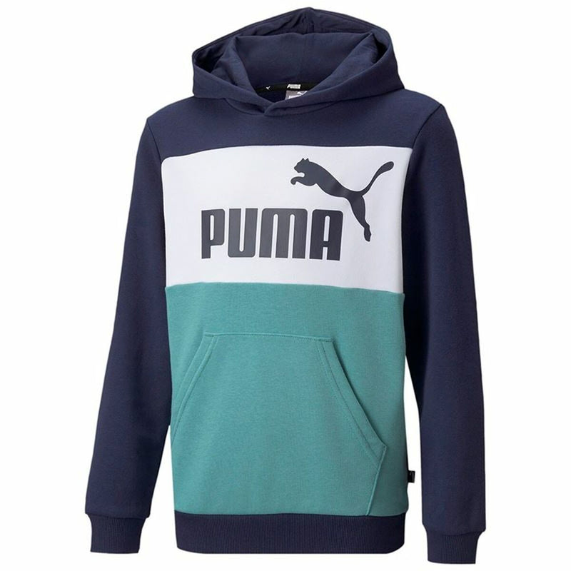 Children’s Hoodie Puma Essential Colorblock Dark blue-0