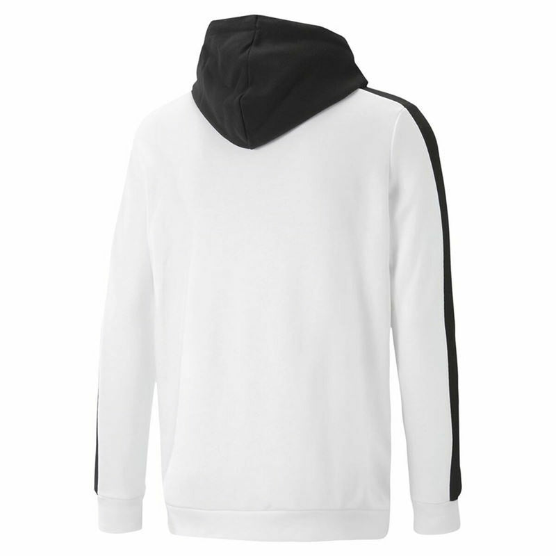 Men’s Hoodie Puma Block X Tape  White Black-1