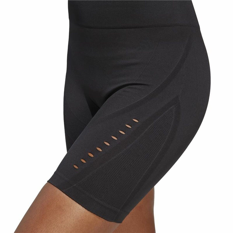 Sport leggings for Women Adidas Studio Aeroknit Black-4