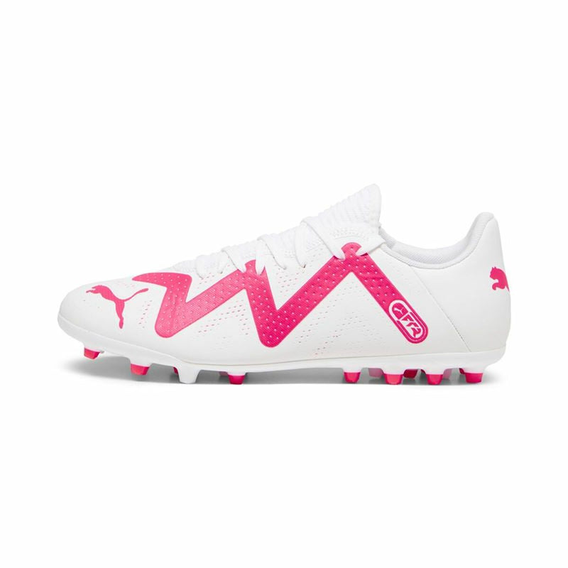 Botas de Fútbol para Adultos Puma Future Play MG Blanco Fucsia-0