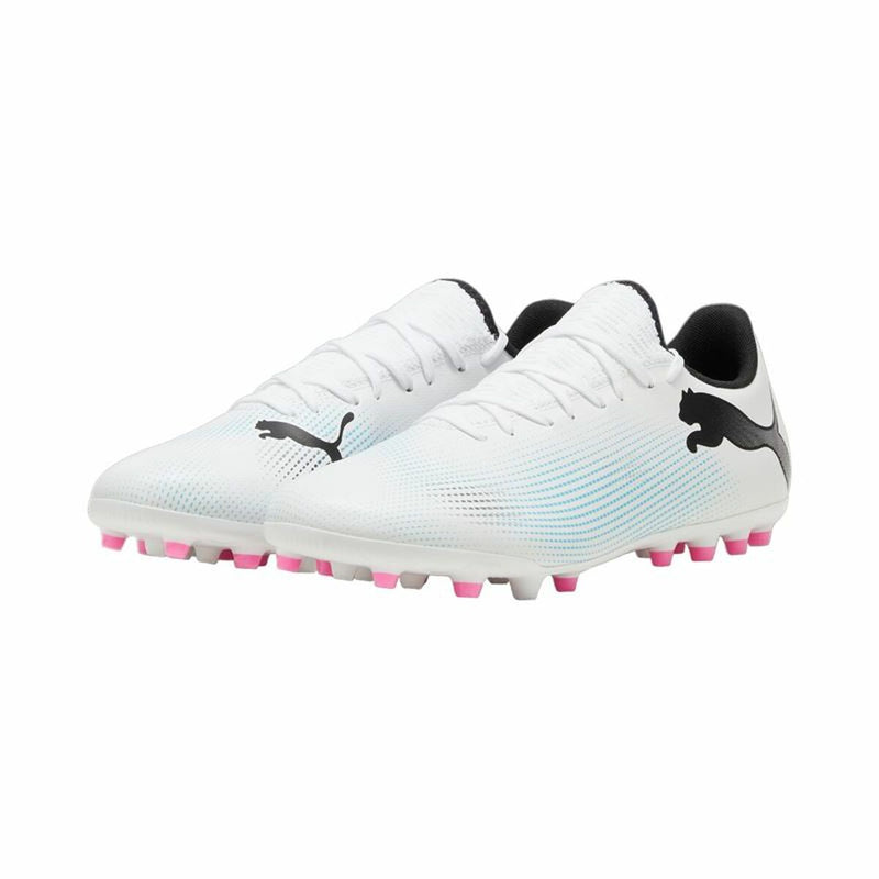 Botas de Fútbol Multitaco para Adultos Puma Future 7 Play MG Blanco-1