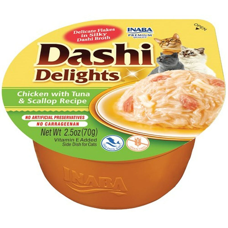 Snack para Gatos Inaba Dashi Delights Pollo 70 g-0