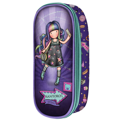 Estuche Escolar Gorjuss Up and away Morado (10 x 23 x 6 cm)-0