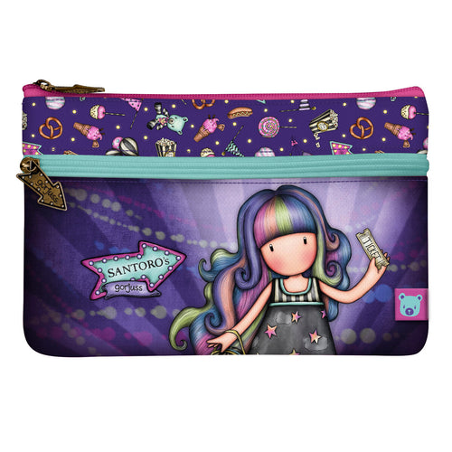 Estuche Escolar Gorjuss Up and away Morado (23.4 x 15.5 x 1.5 cm)-0