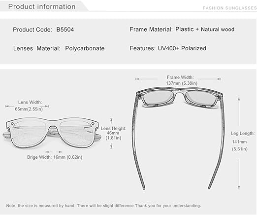 Gafas de Sol de Madera Natural - KINGSEVEN