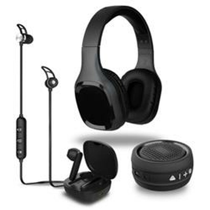 Auriculares con Micrófono Denver Electronics BTC-413 Negro-0