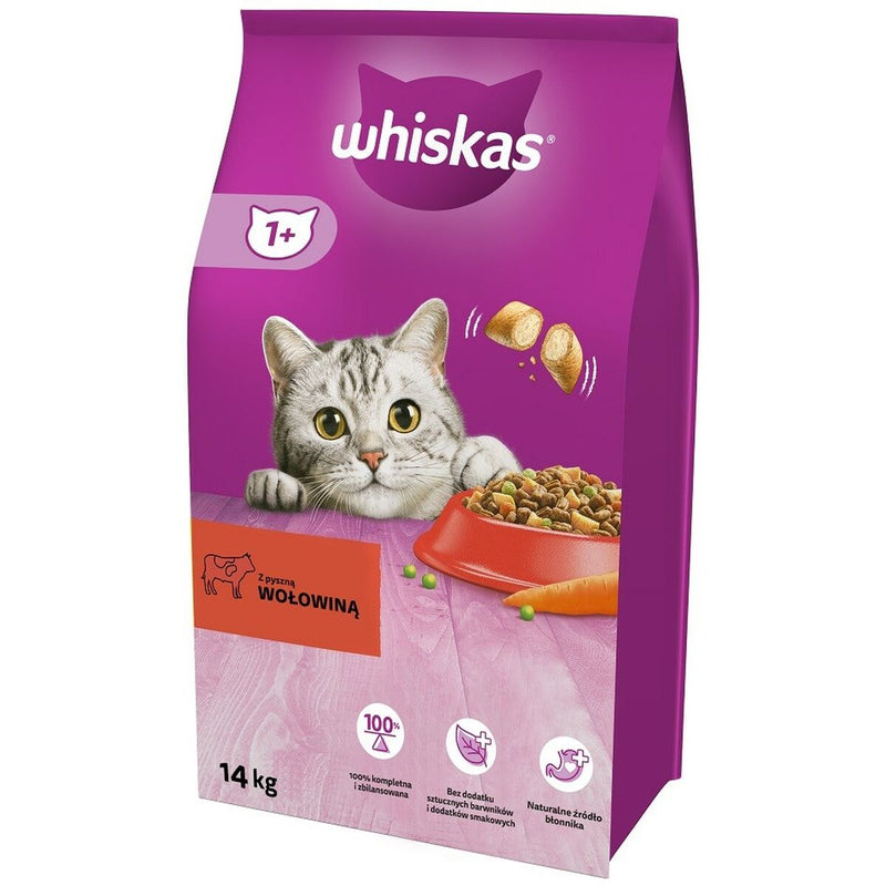 Comida para gato Whiskas 5900951014345 Adulto Ternera 14 Kg-0