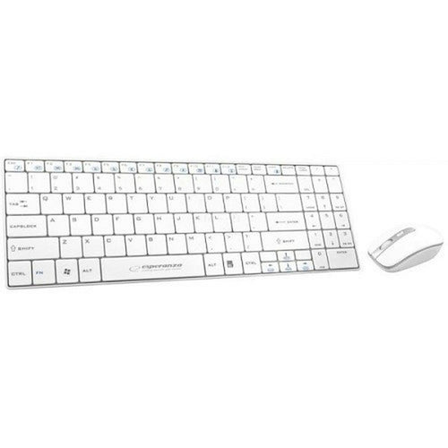 Keyboard and Mouse Esperanza EK122W White QWERTY-0