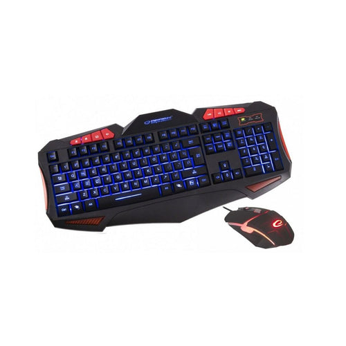 Keyboard and Mouse Esperanza EGK3000 Black-0