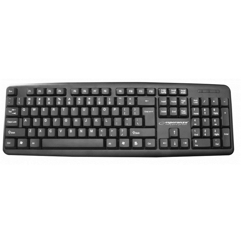 Keyboard Esperanza EK134 Black Multicolour Monochrome-0