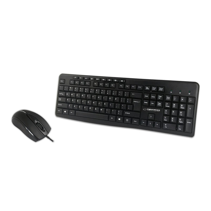 Keyboard and Mouse Esperanza EK137 Qwerty US-0