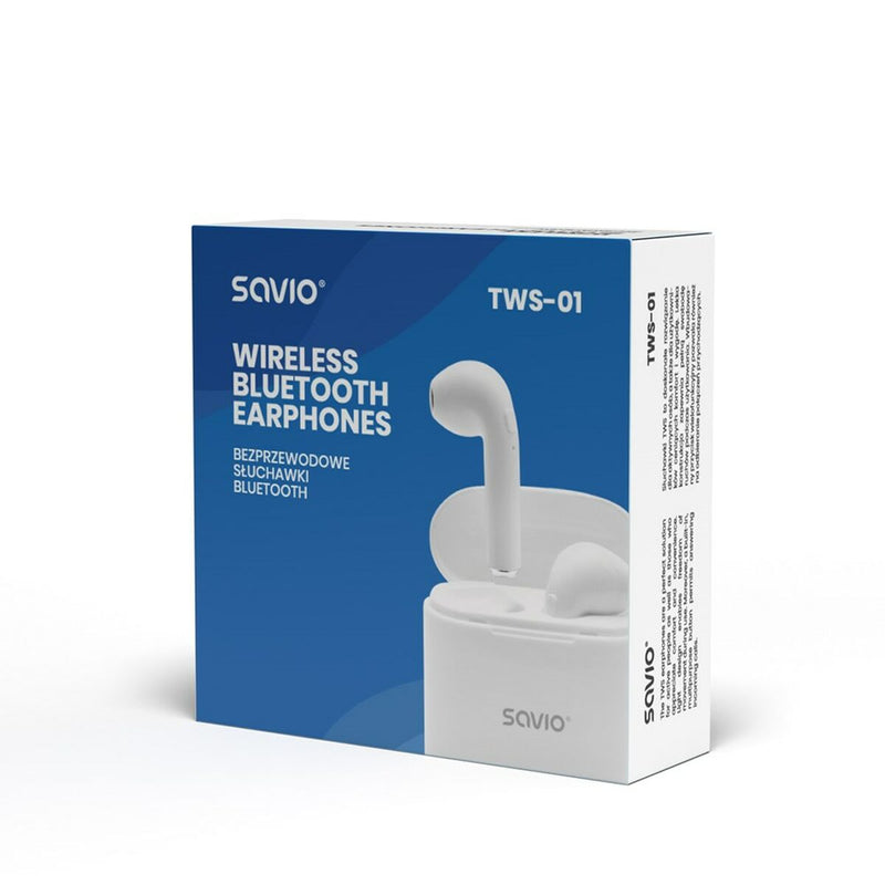 Auriculares in Ear Bluetooth Savio TWS-01 Blanco-2