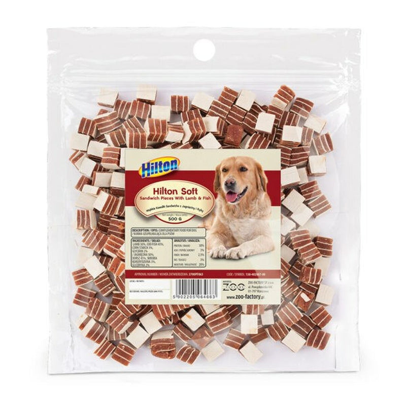 Snack para Perros Hilton Cordero Bacalao 500 g-0