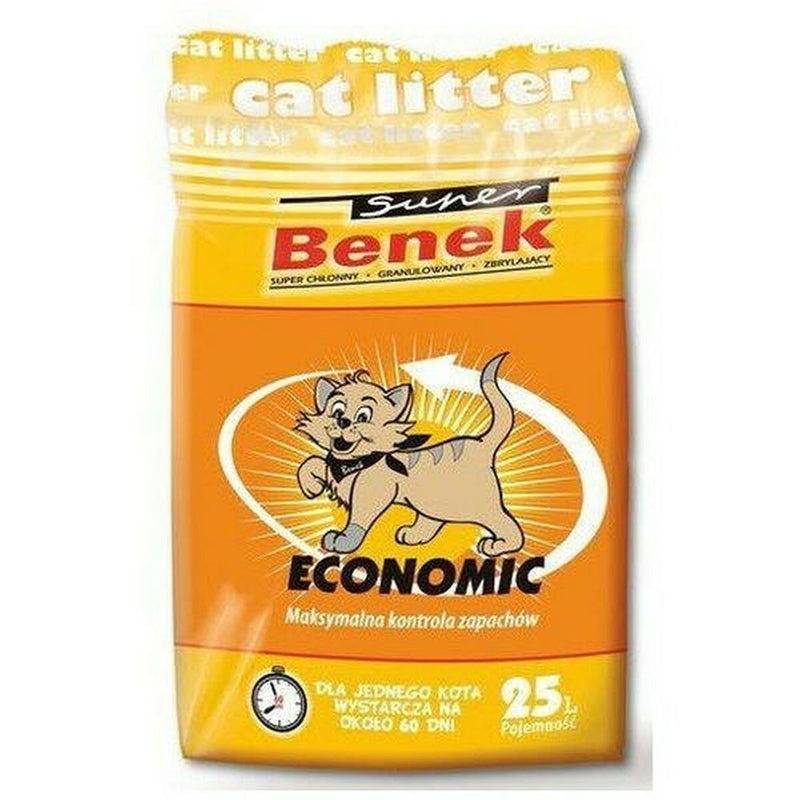 Arena para Gatos Super Benek Economic Gris 25 L-0