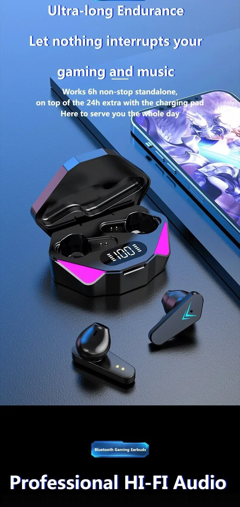 X15 TWS Wireless Earphones 