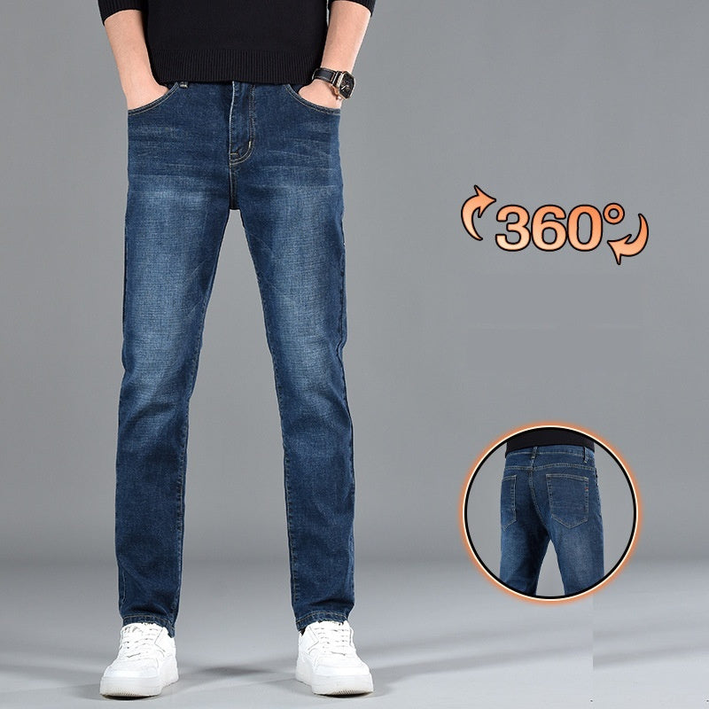 Jeans Casuales de Pierna Recta - Ajuste Entallado