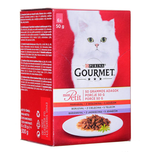 Comida para gato Purina Gourmet Ternera Cordero 6 x 50 g-0