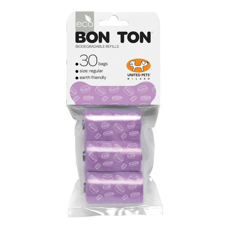 Bolsas higiénicas United Pets Bon Ton Regular Perro Lila (3 x 10 uds)-0