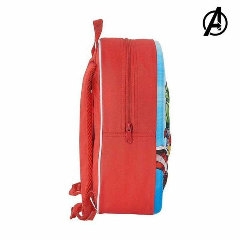 Mochila Infantil 3D The Avengers Rojo-1