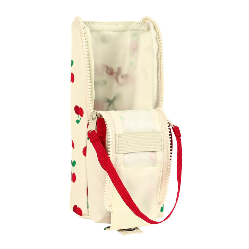 Estuche Escolar Safta Cherry Beige (6 x 21 x 6 cm)-2