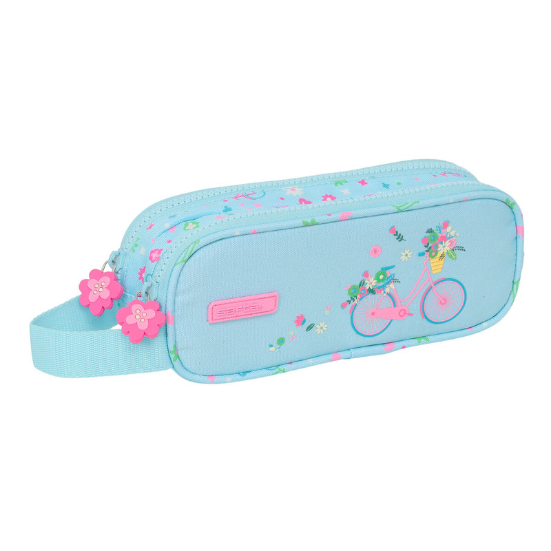 Estuche Escolar Safta Bicicleta Azul 21 x 8 x 6 cm-0