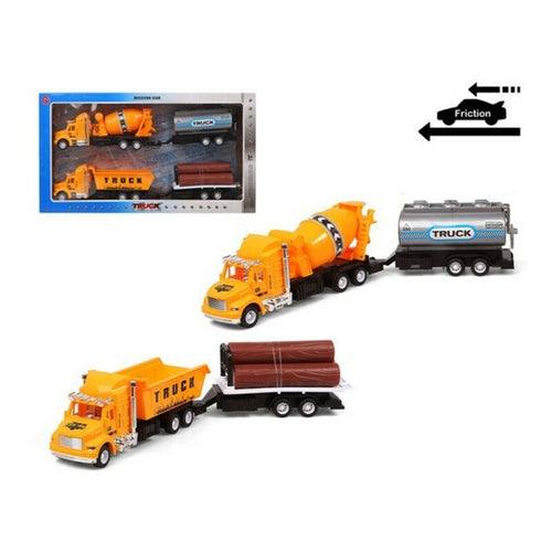 Set of cars Truck public works Yellow 119251 (2 Uds)-0