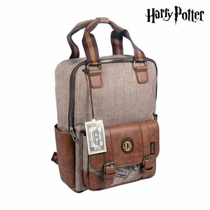 Mochila Escolar Harry Potter Marrón-0