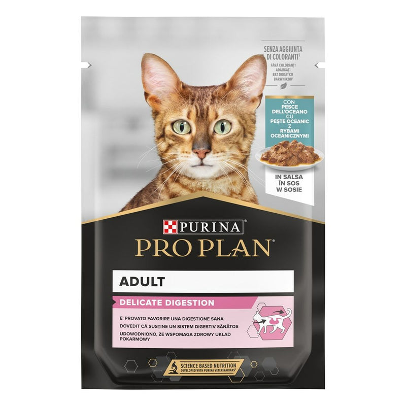 Comida para gato Purina Pro Plan Delicate Pavo Pescado 10 x 85 g-0