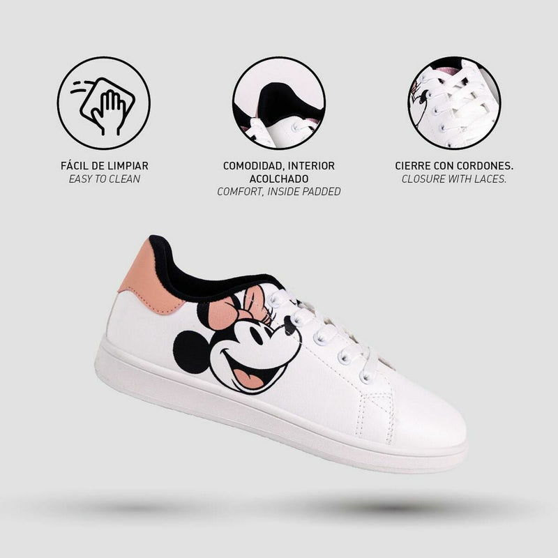 Zapatillas Deportivas Mujer Minnie Mouse Blanco-4