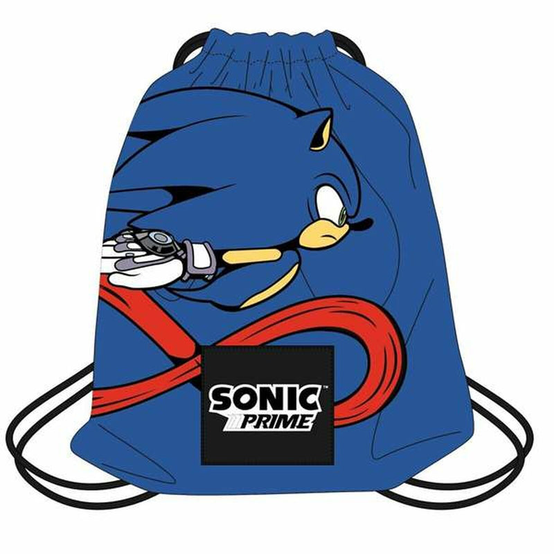 Mochila Escolar Sonic Blue 30 x 39 cm-0