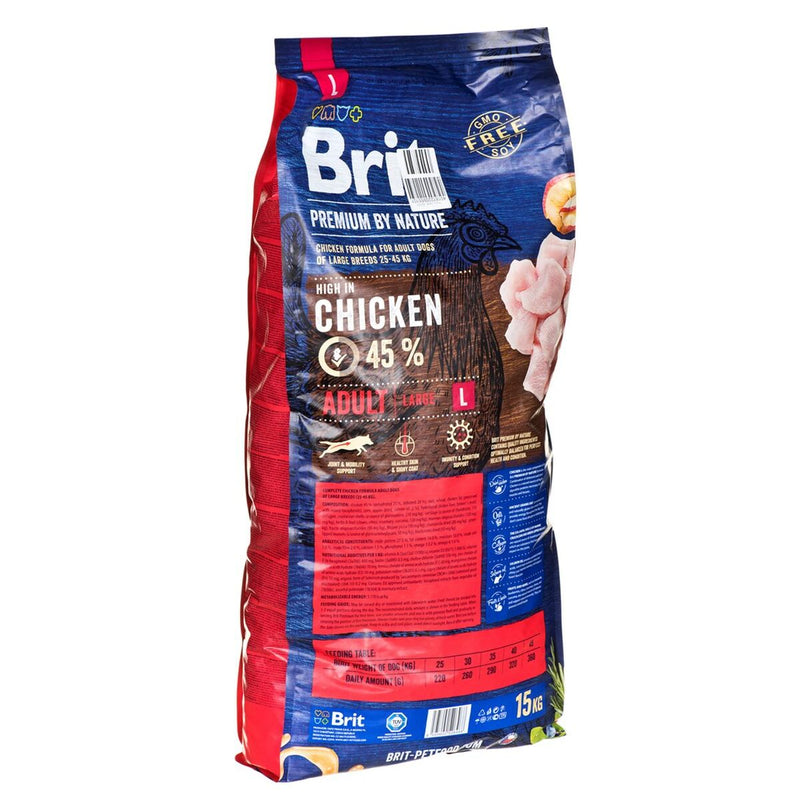 Pienso Brit Nature Adult Large Adulto Pollo 20-40 Kg 15 kg-0