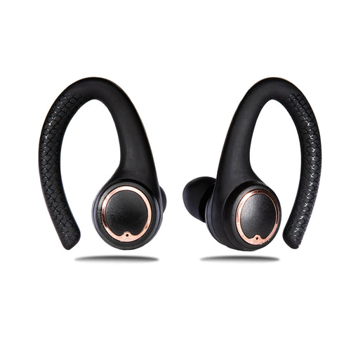 AIR Active 2.0 Matte Black Rose Gold Sport Earbuds (In Ear Wireless Headphones)-0