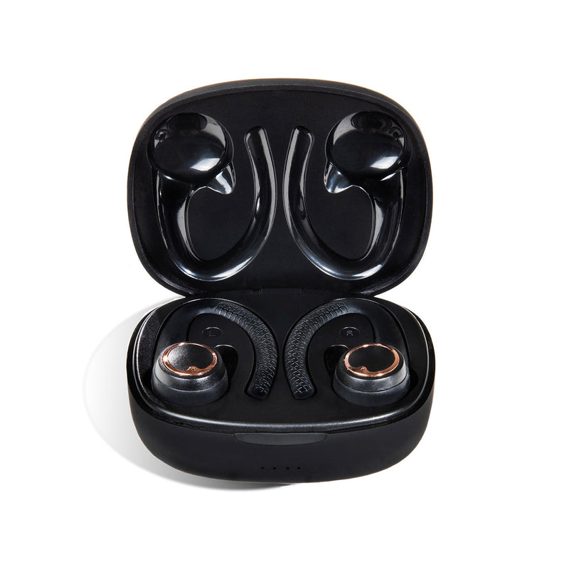 AIR Active 2.0 Matte Black Rose Gold Sport Earbuds (In Ear Wireless Headphones)-1