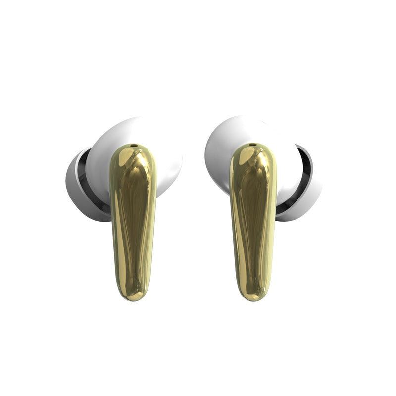 AIR Focus ANC Pearl White and Gold Active Noise Cancelling Earbuds (In Ear Wireless Headphones)-2