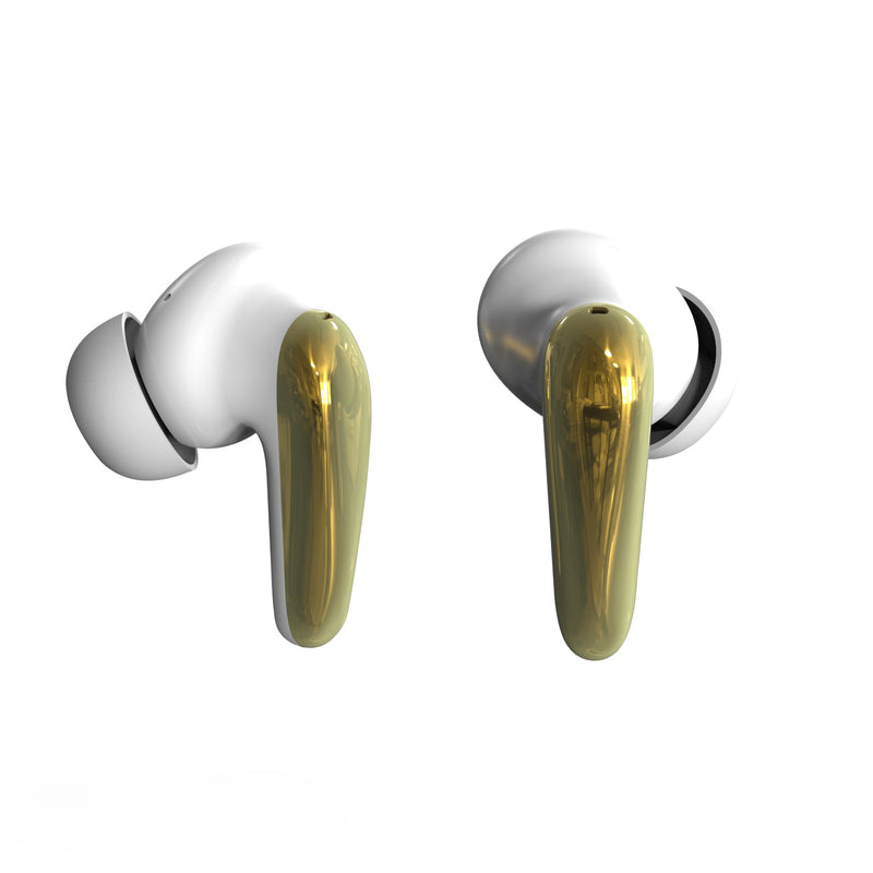 AIR Focus ANC Pearl White and Gold Active Noise Cancelling Earbuds (In Ear Wireless Headphones)-3