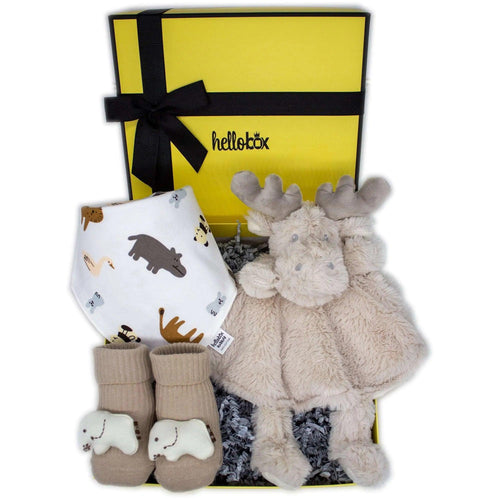 Geschenke Für Neugeborene  | Baby Geschenk zur Geburt Junge & Mädchen (Gelb)-0