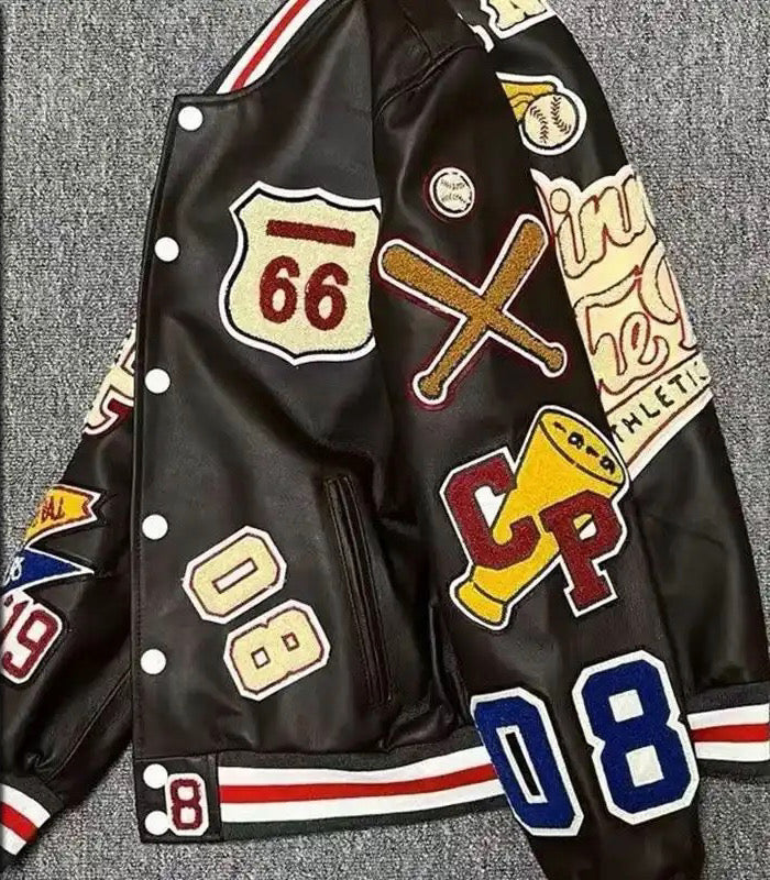 Retro Leather Jacket - Y2K