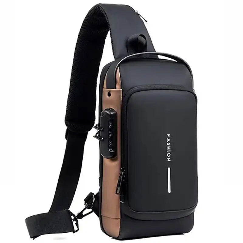 Multifunction anti-theft USB shoulder bag